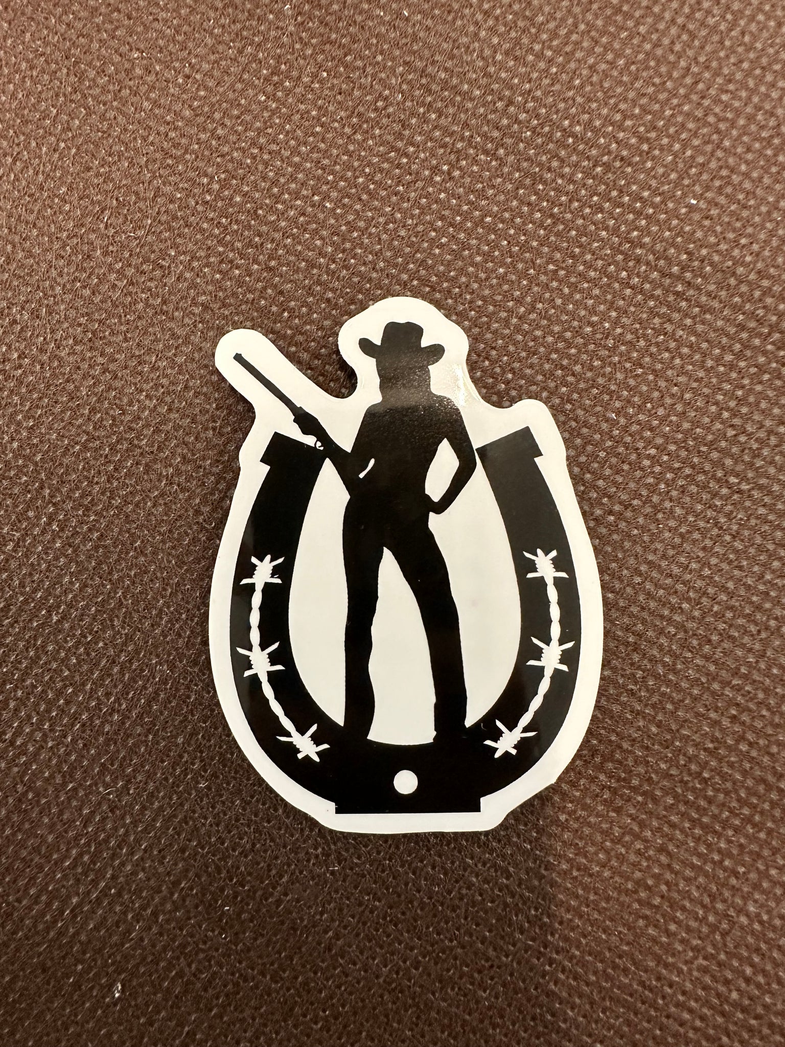 Horseshoe Cowgirl Sticker