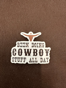 Doing Cowboy Stuff Sticker