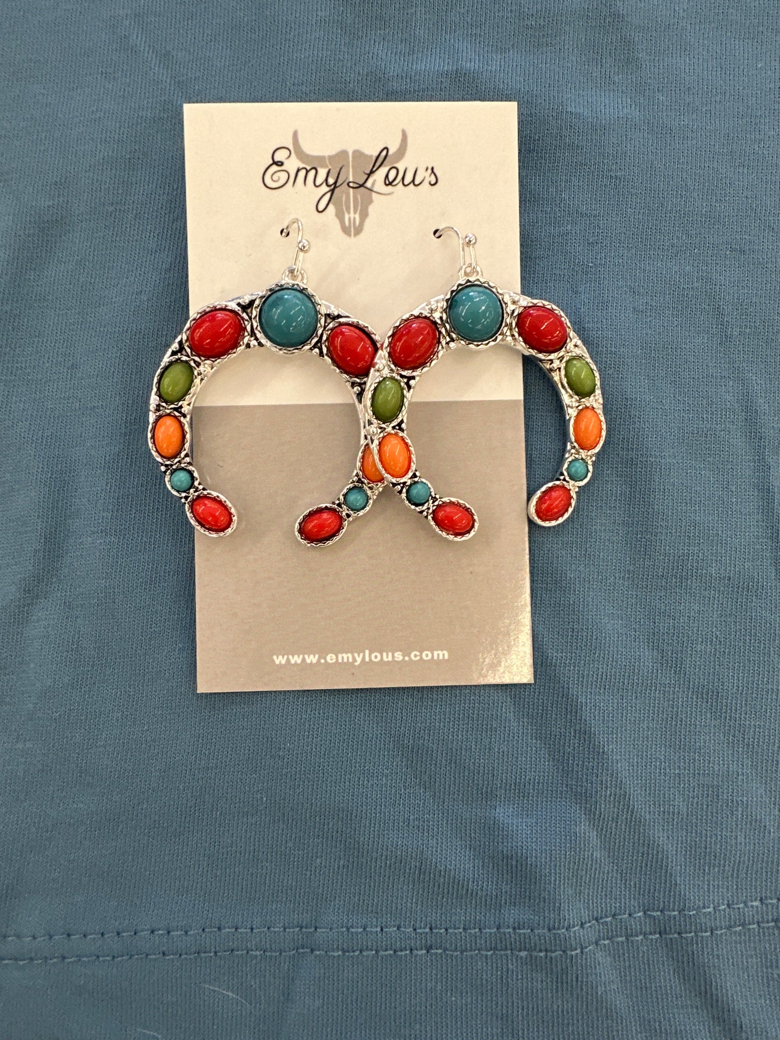 Multi-Color Lake Valley Naja Earrings