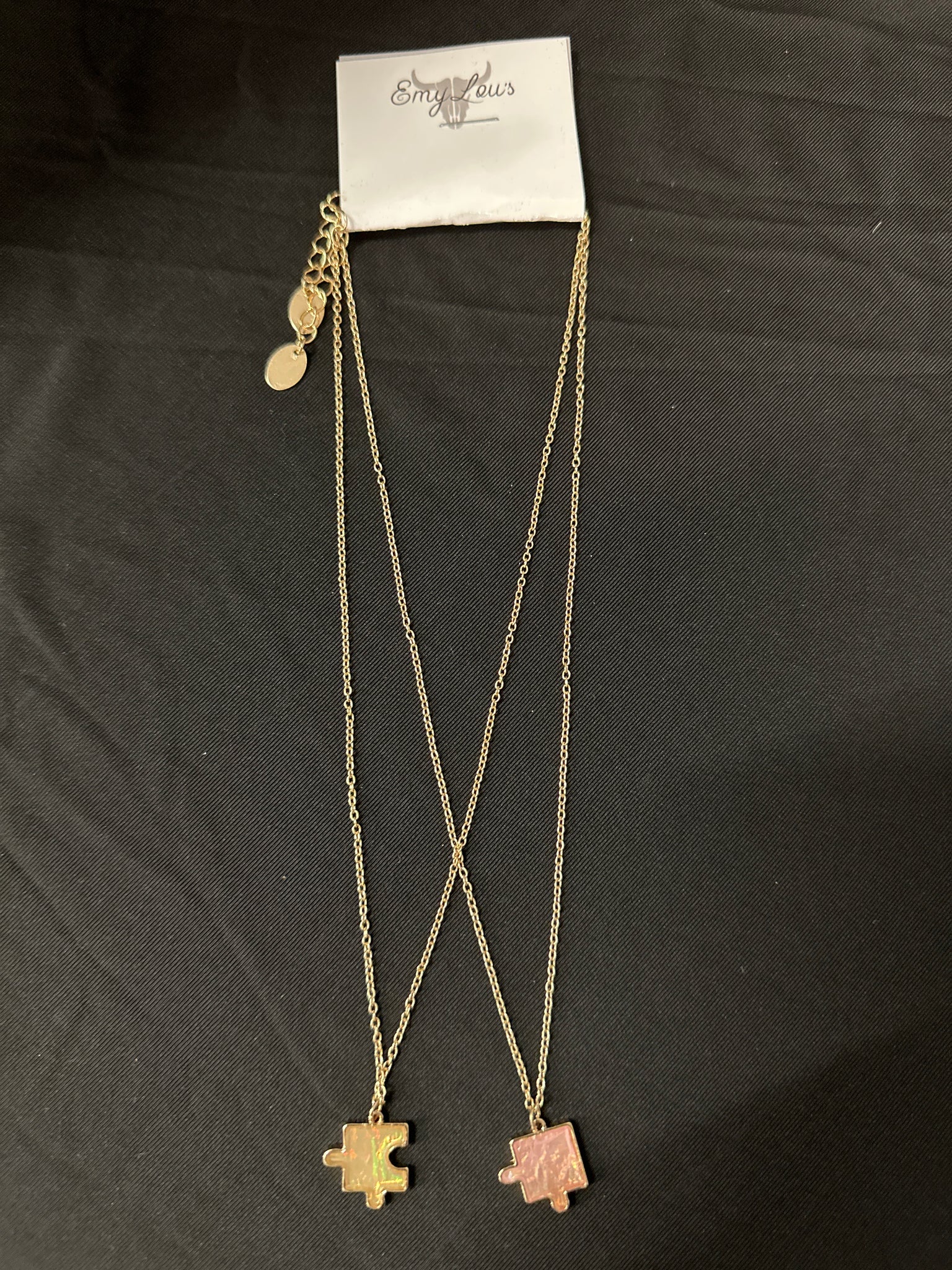 Bestie Puzzle Necklace Set of 2