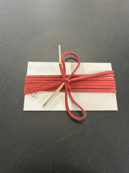 Leather Choker Tie Wrap Bow- Necklace