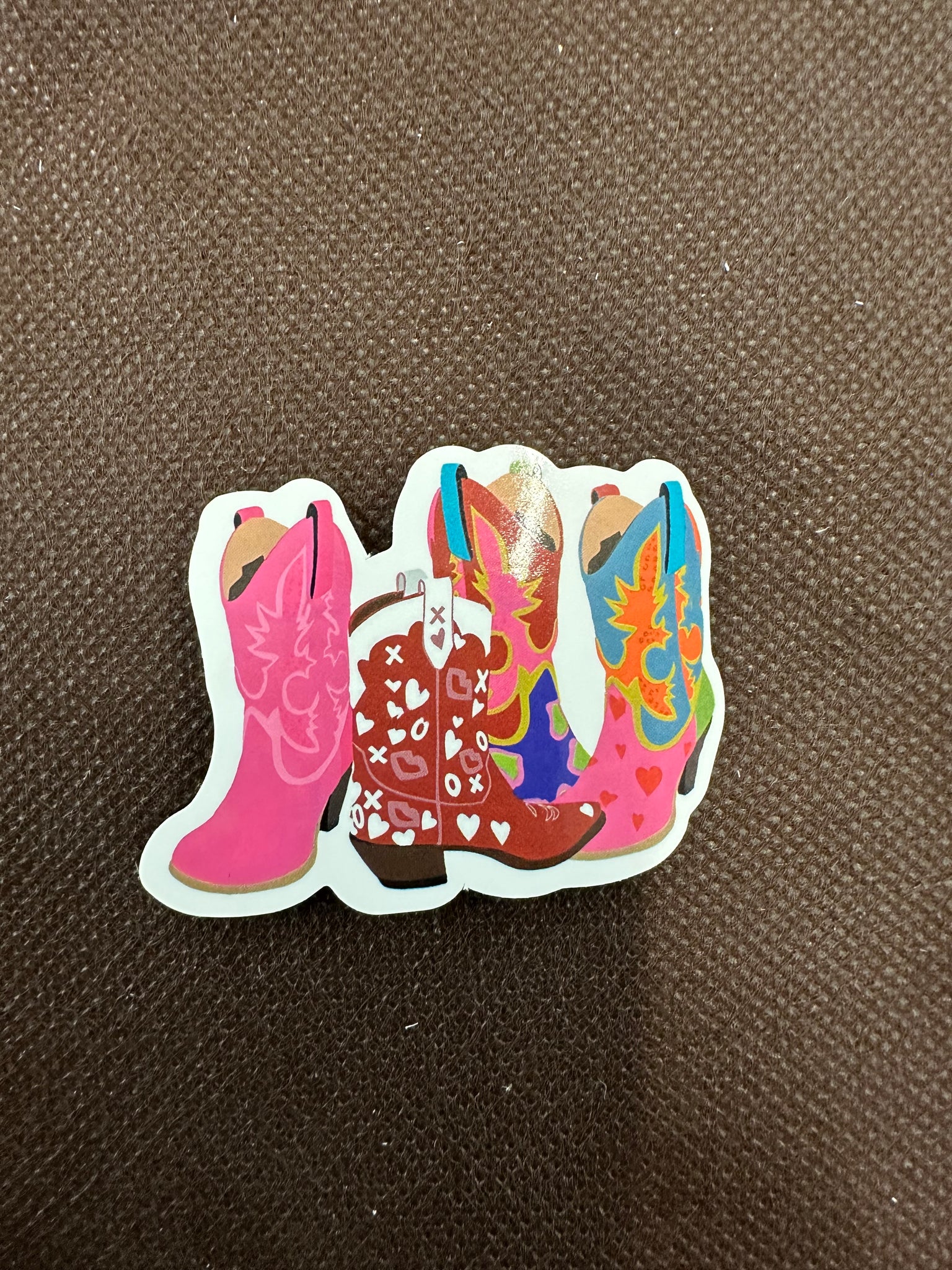 Multi Colored Boots Sticker