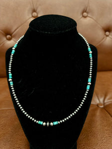 19 inch Necklace with Navajo Pearl