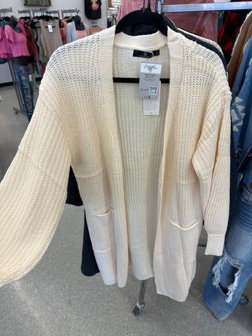 Cream Chunky Cardigan