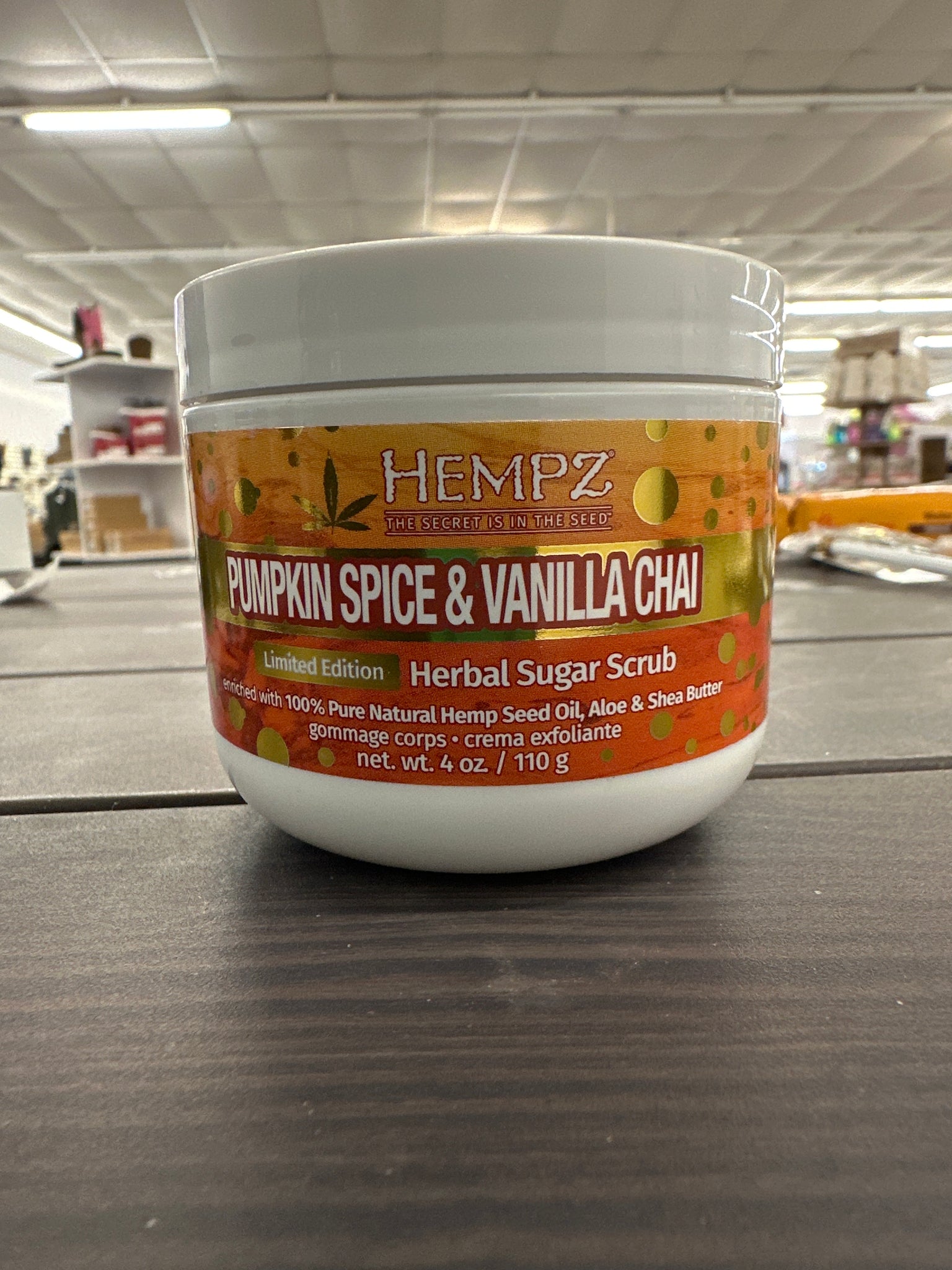 Hempz Pumpkin Spice & Vanilla Chai Herbal Sugar Scrub 4 oz.