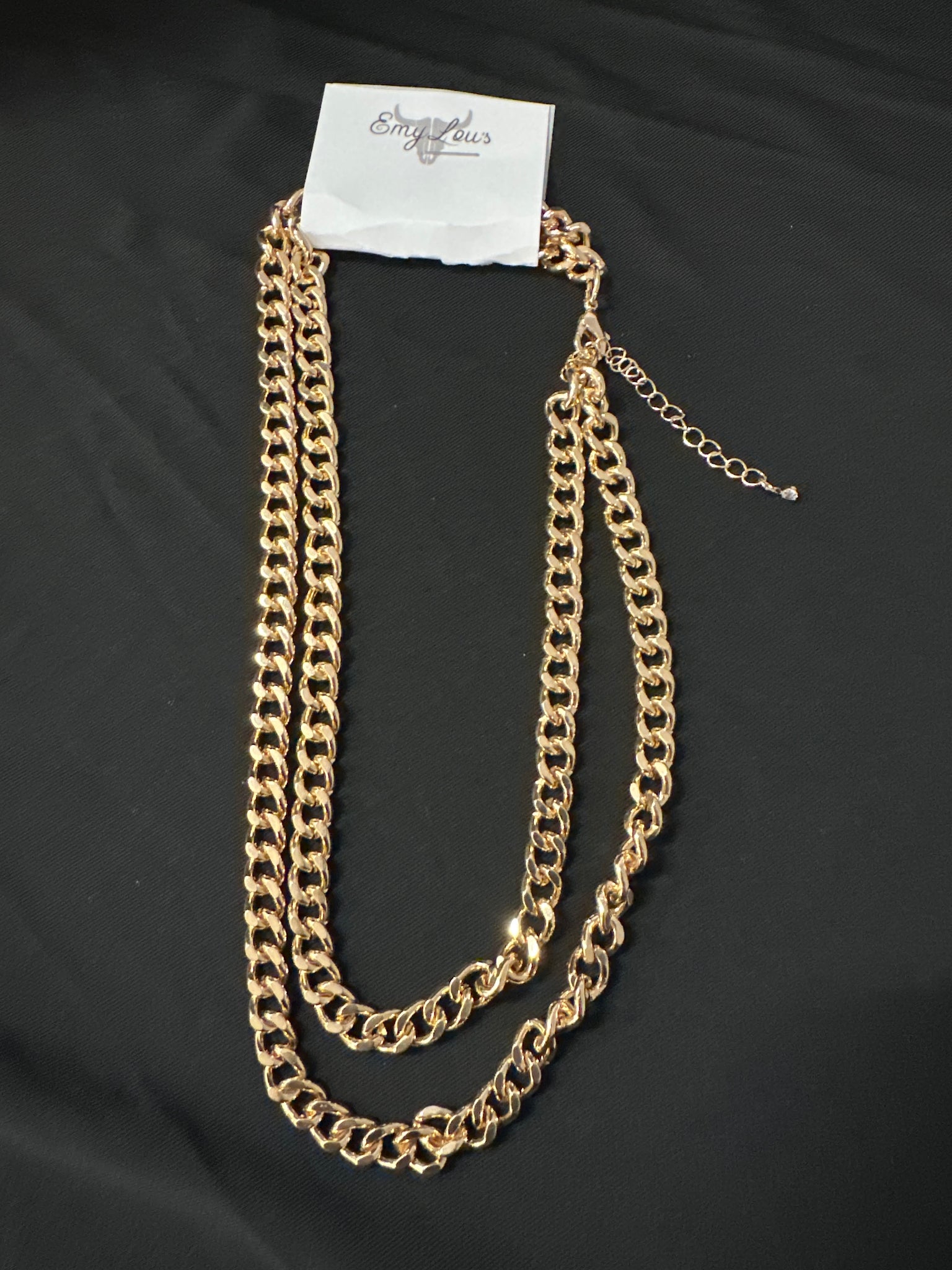 Goldtone Chain link necklace