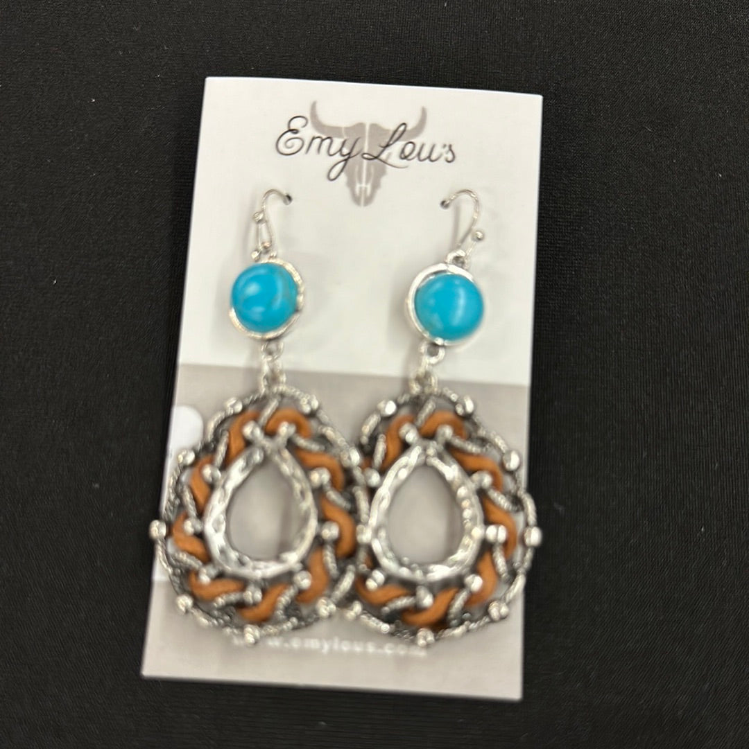 Turquoise Wakefield Teardrop Earrings