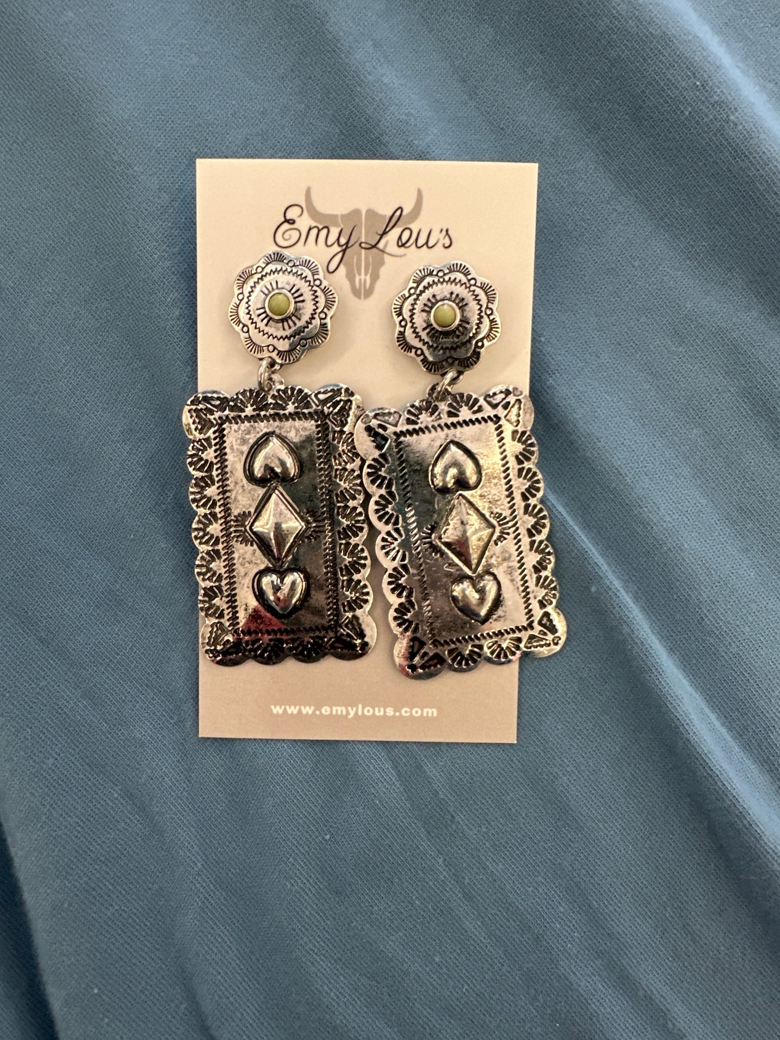 Fowler Green Silvertone Earrings