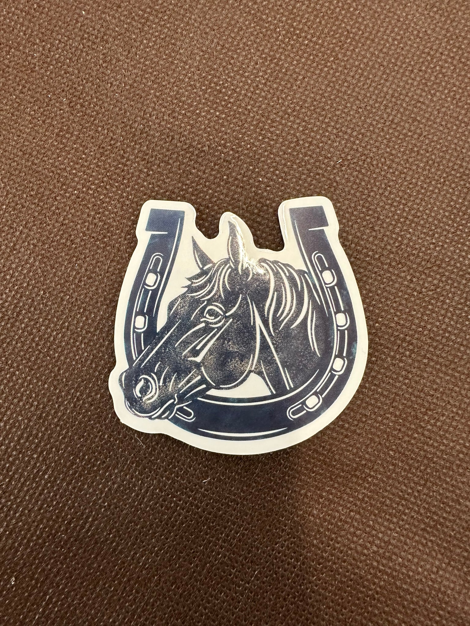 Horseshoe Horse Sticker