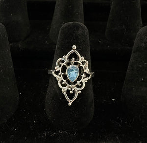 Blue Diamond Design Ring