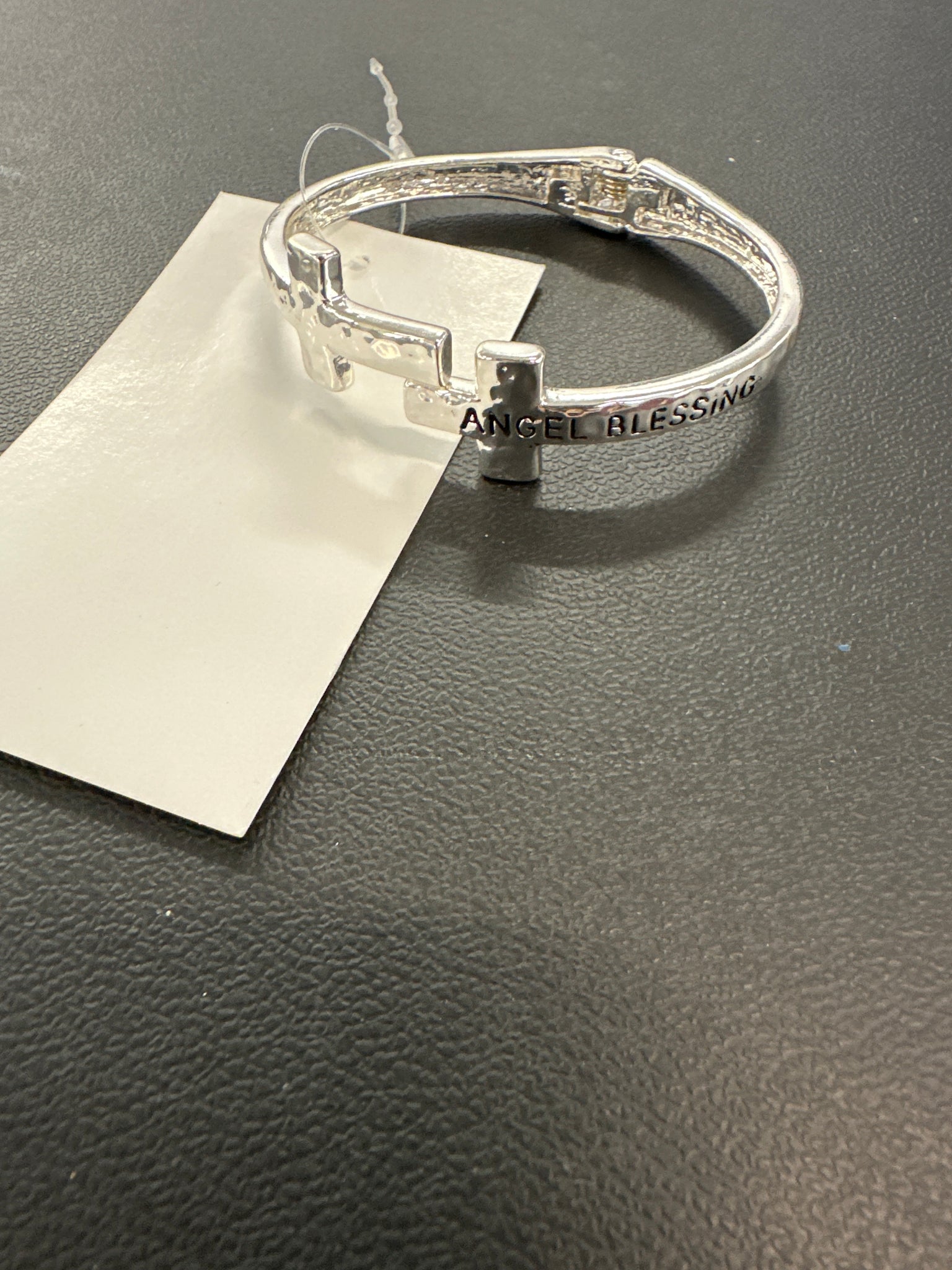 Angel blessing cross bangle