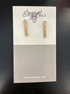 Simply Southern Thick Gold Bar Studs