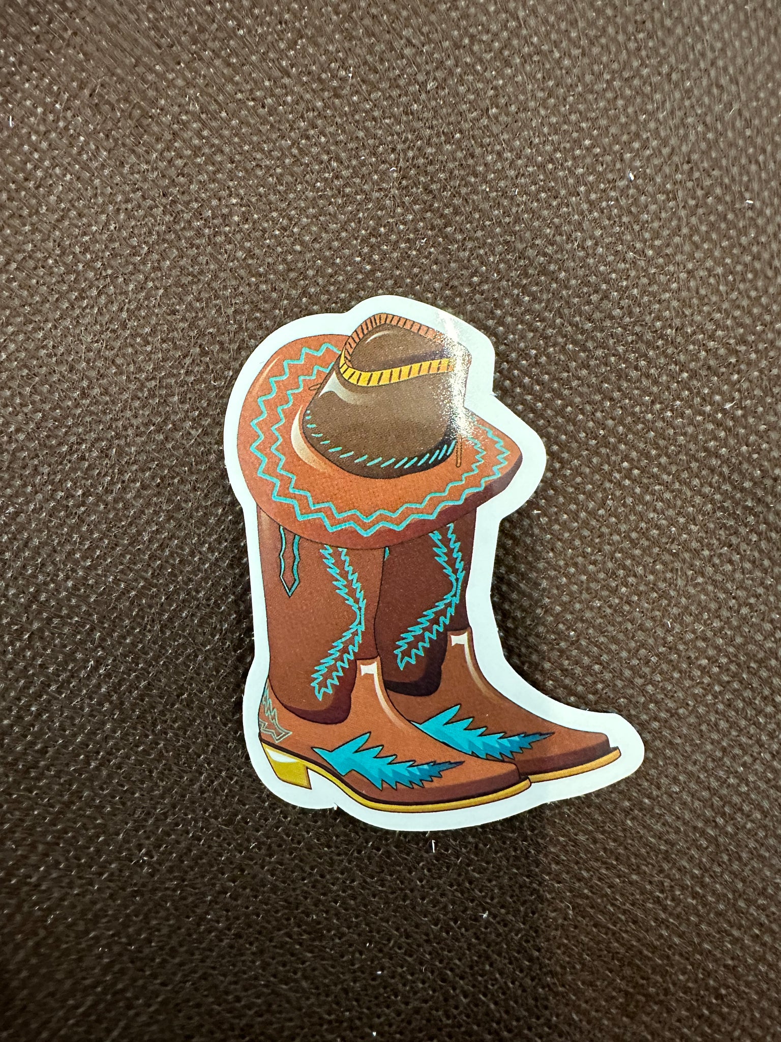 Blue Detailed Hat/Boots Sticker