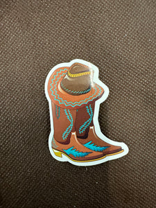 Blue Detailed Hat/Boots Sticker