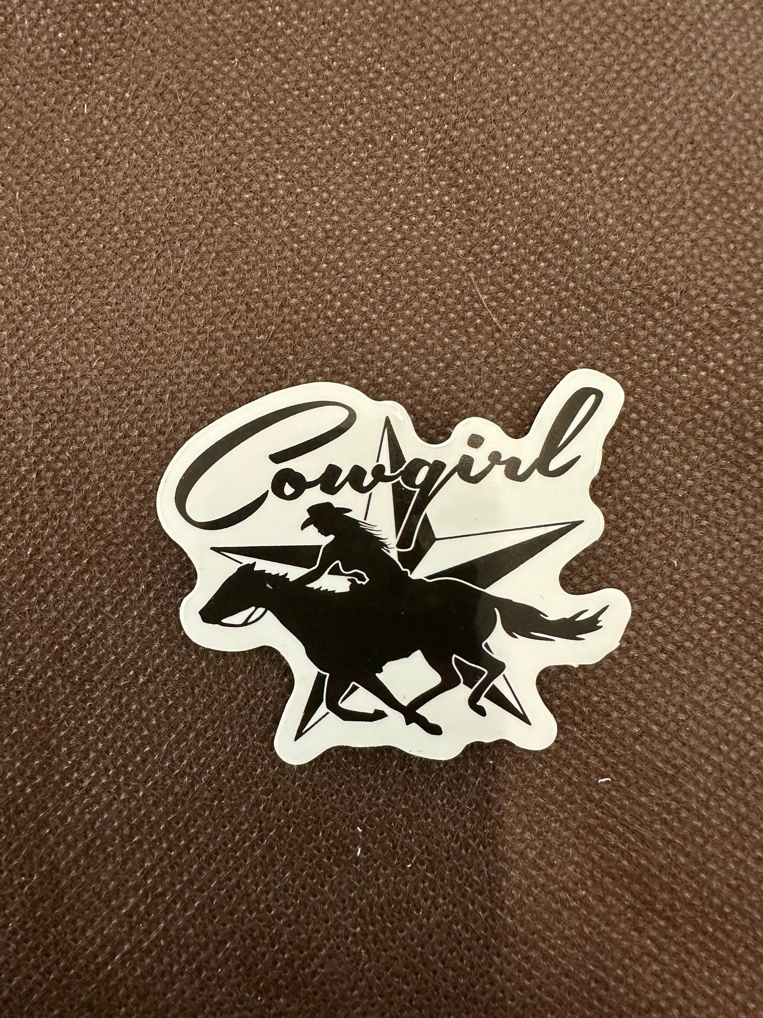 Black Star Cowgirl Sticker