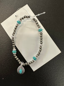 Turquoise Navajo Teardrop Bracelet