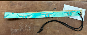 Turquoise Steer Head Hat Band