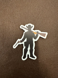 Two Gun Cowboy Sticker