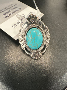 Turquoise Flora Vista Ring- Adjustable