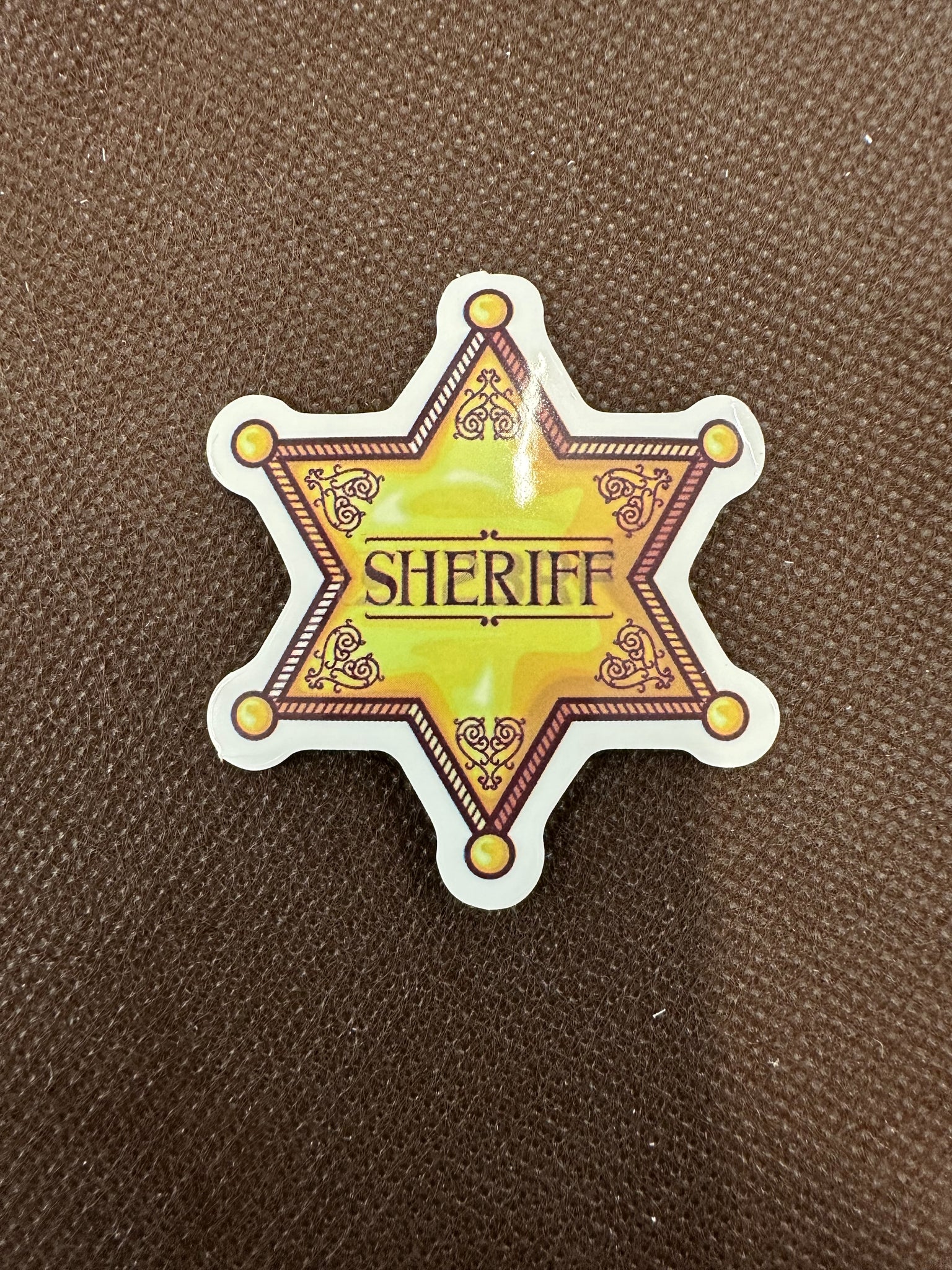 Gold Star SHERIFF Sticker