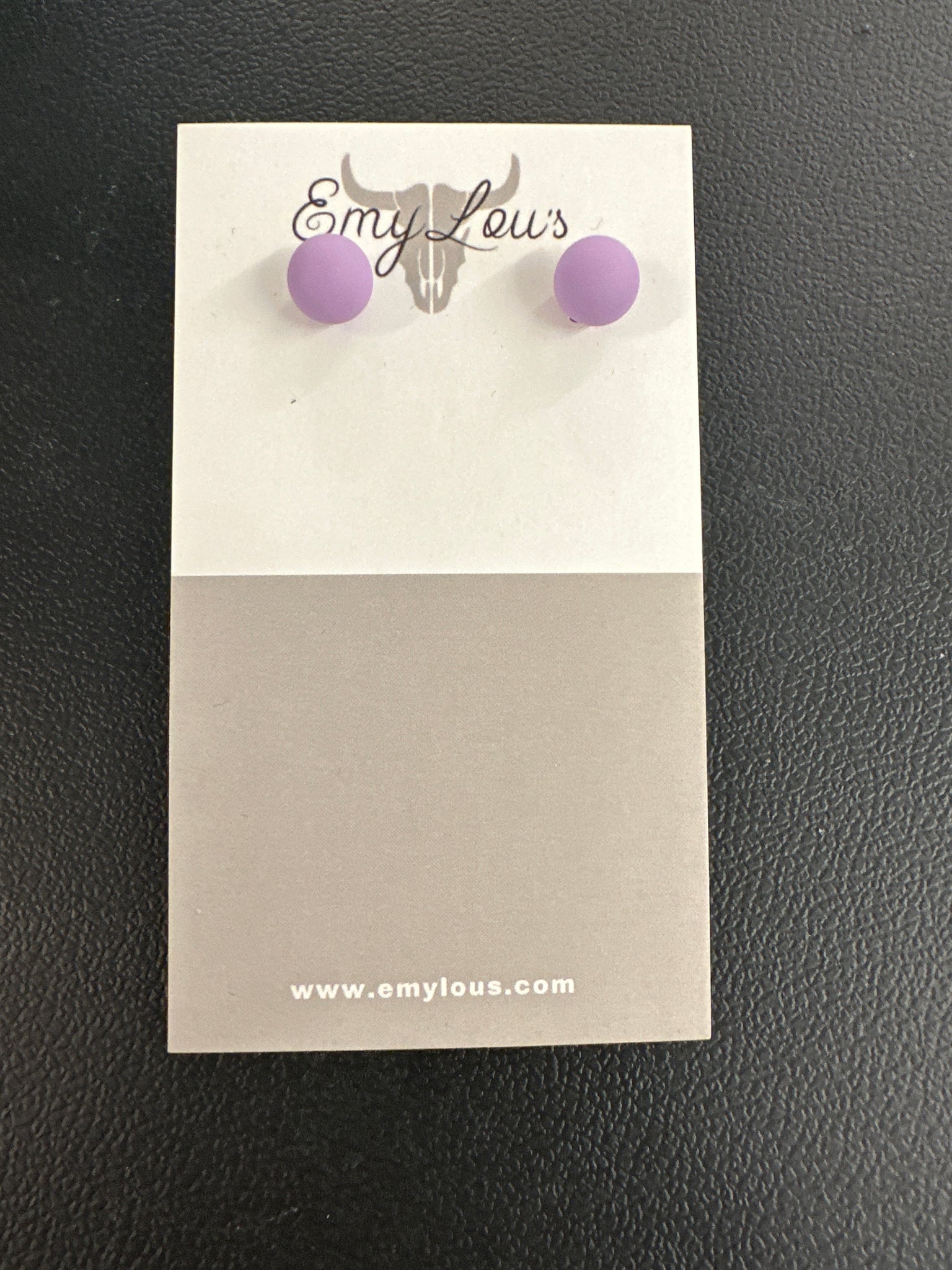 Simply Southern Round Light Purple Stud