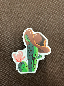 Cowboy Hat Cactus Sticker