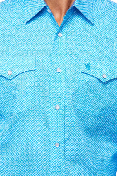 Men's Western Button-Down Shirts Regular Fit Printed Shirt