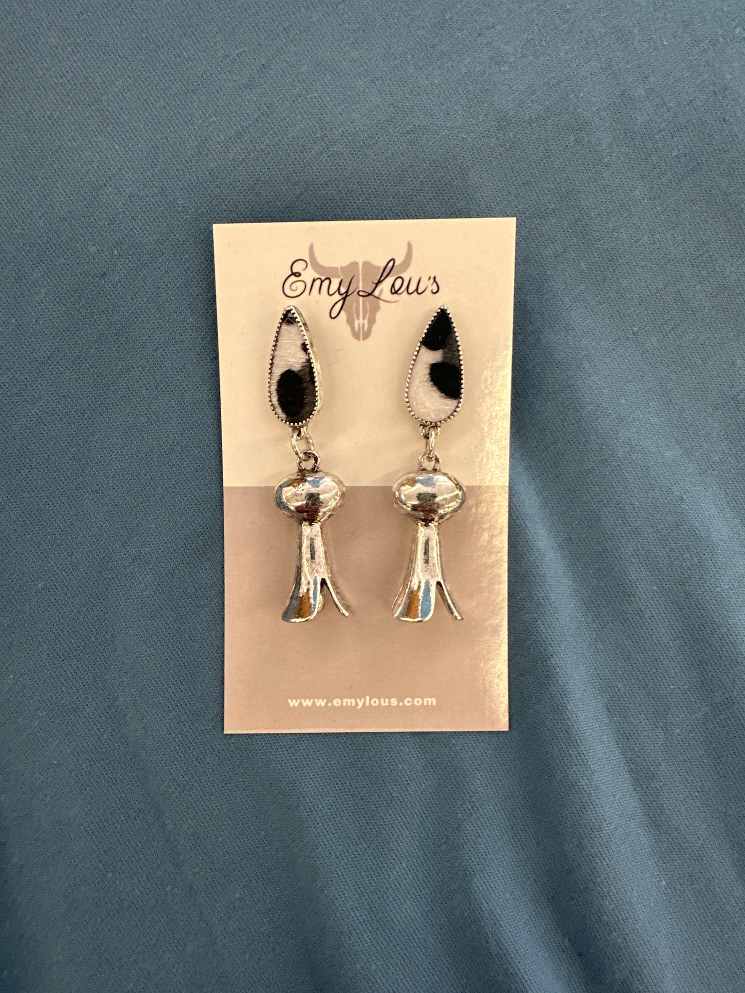 White Leopard Kaydee Earrings