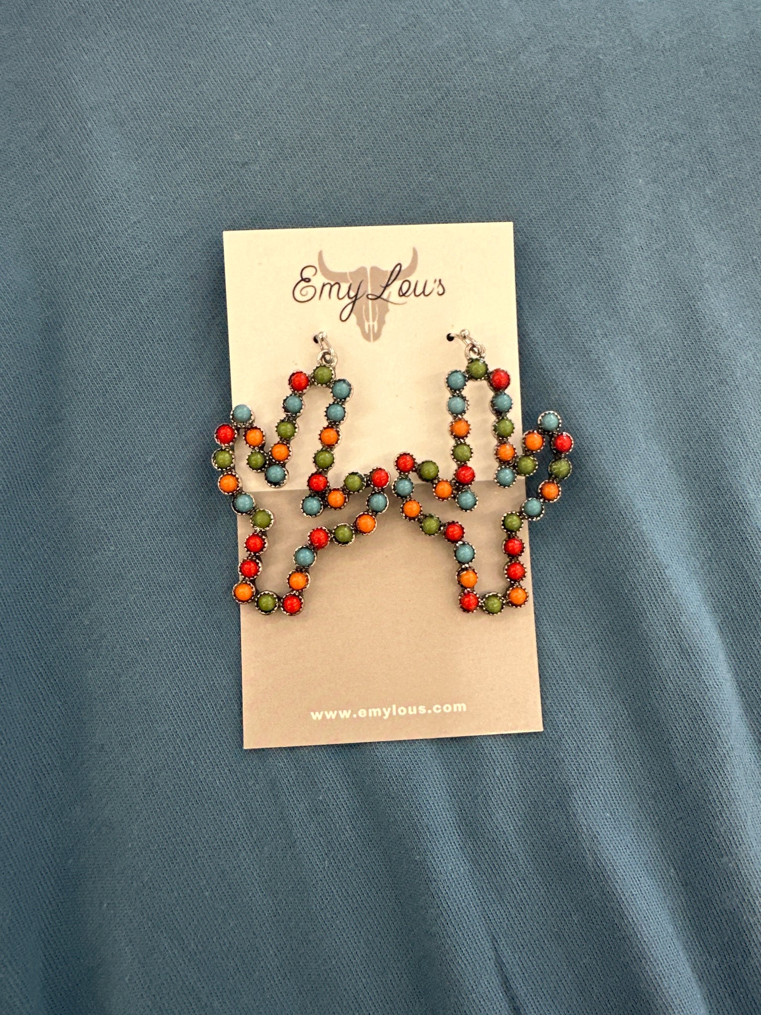 Multi-Color Lexa Cactus Earrings