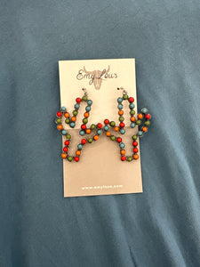 Multi-Color Lexa Cactus Earrings