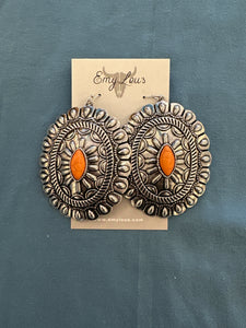 Orange Jasper Junction Earrings
