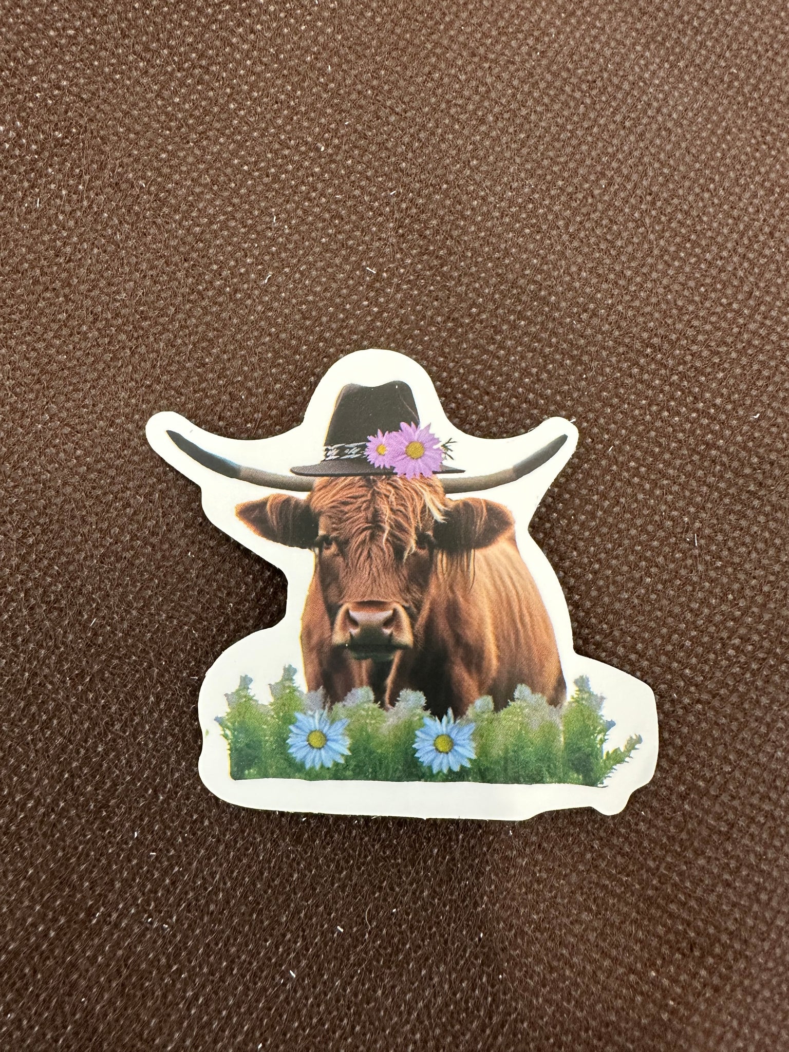 Hat Flower Highland Sticker