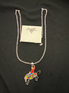 MOUNTAIN VIEW MOSAIC COWBOY NECKLACE