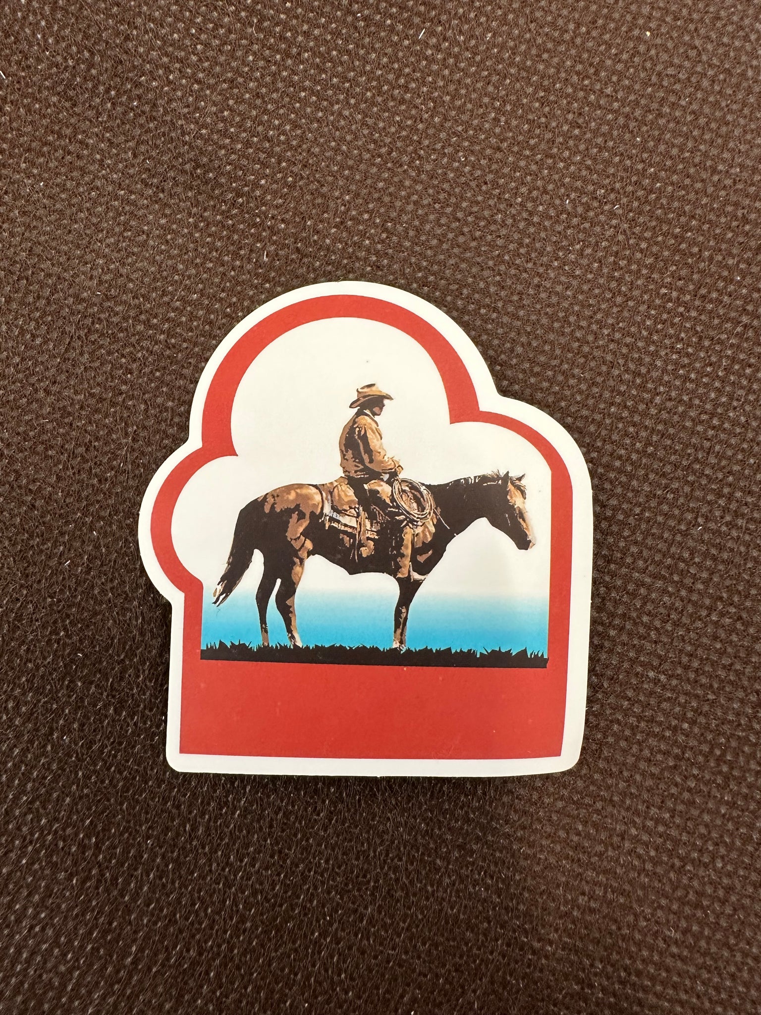 RIding Cowboy Sticker