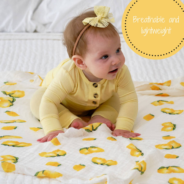 When Life Hands You Lemons Baby Swaddle Blanket