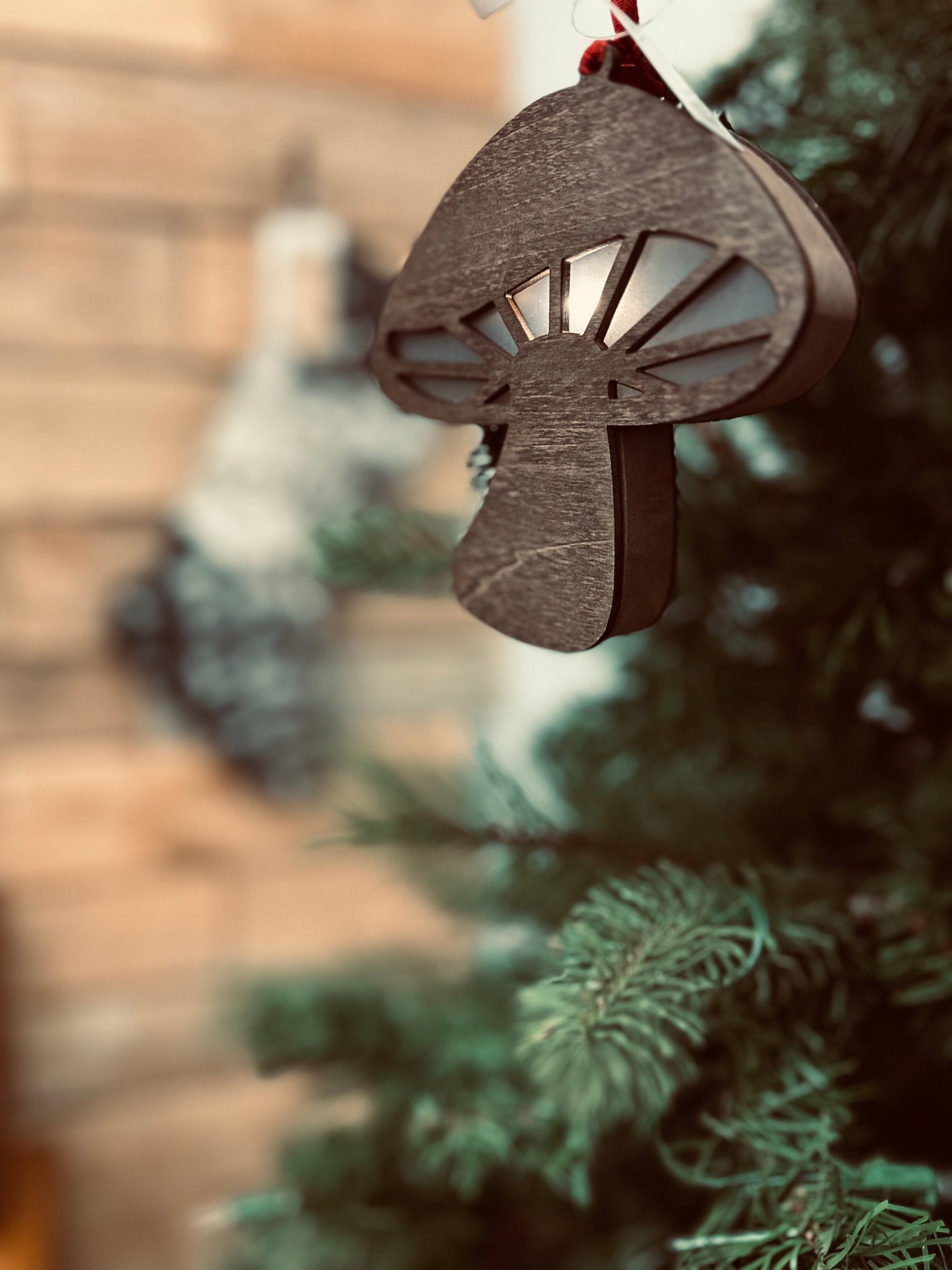 Light Up Mushroom Ornament