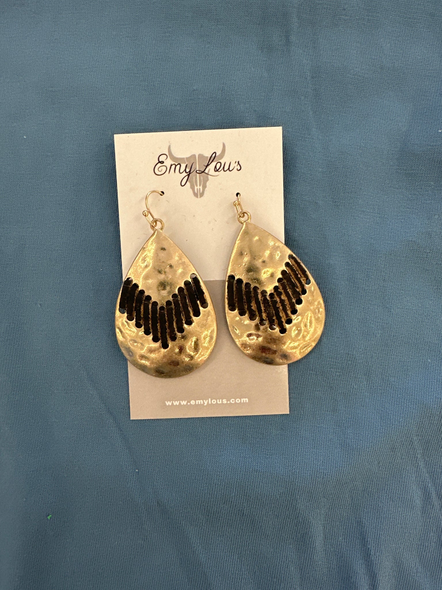 Black Point Reyes Goldtone Teardrop Earrings
