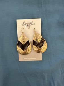 Black Point Reyes Goldtone Teardrop Earrings