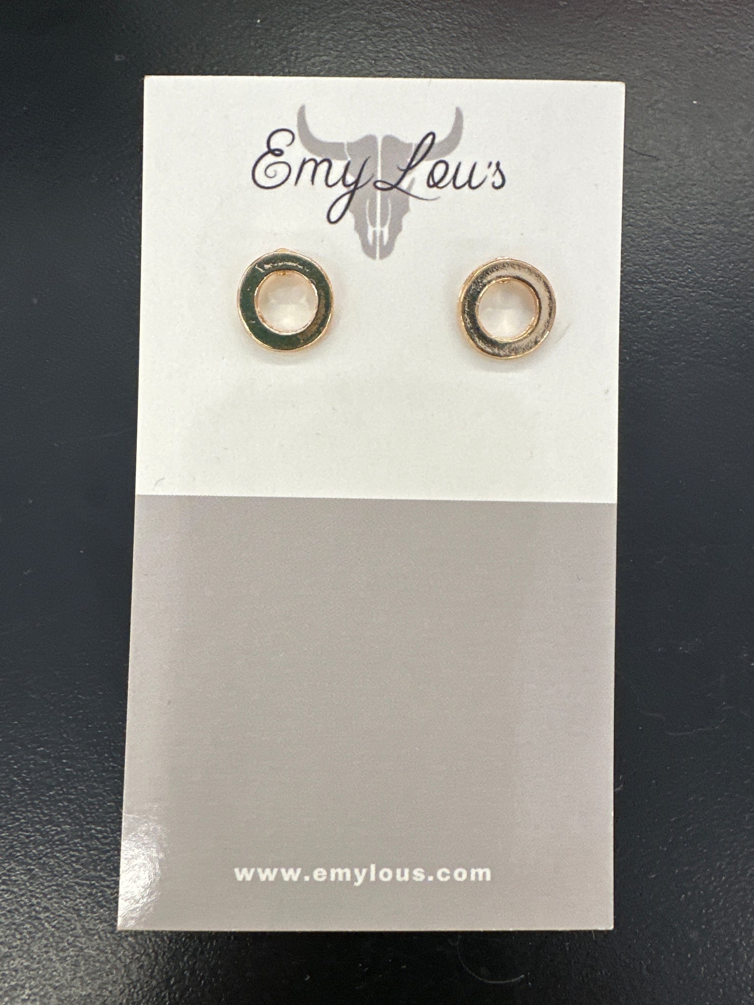 Simply Southern Gold Thick Circle Stud