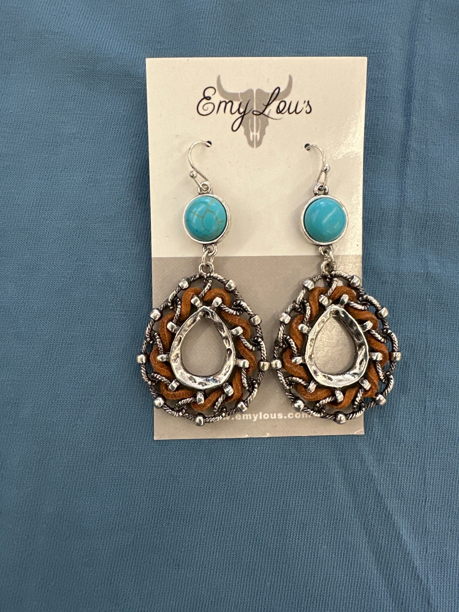 Turquoise Wakefield Teardrop Earrings