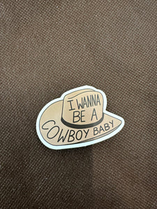 Cowboy Baby Sticker