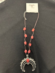 RIDGELAND NAJA CORAL CORD NECKLACE