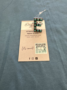 TIPI To The Letter Turquoise 'E' Cuff Ring