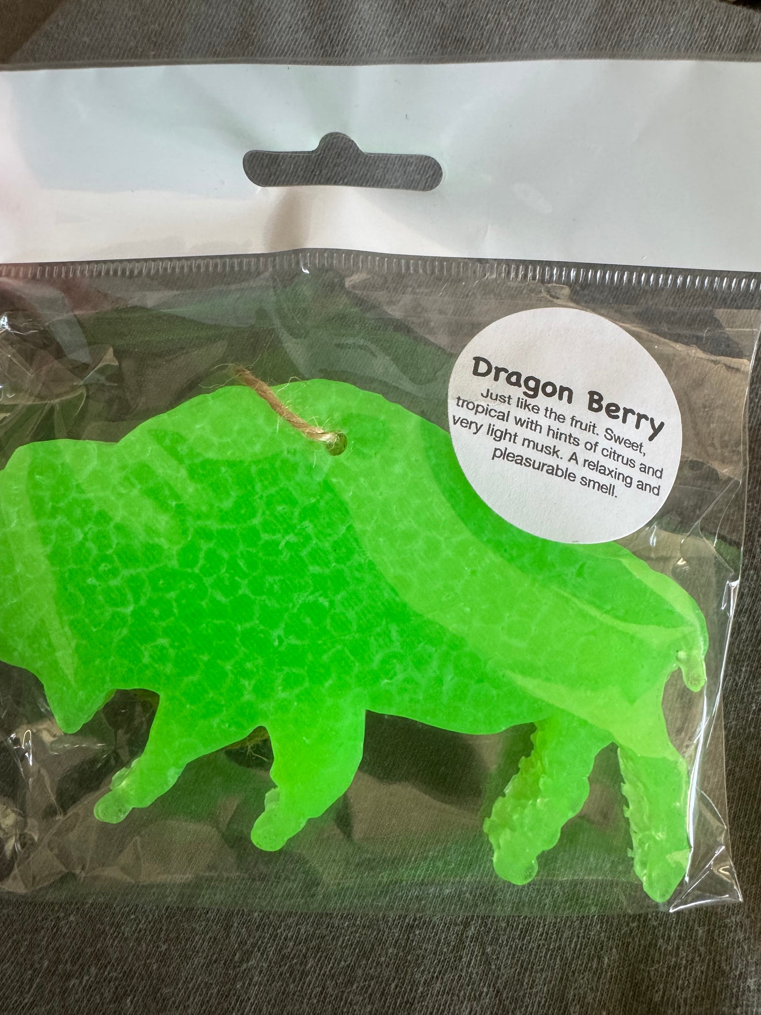 Buffalo Car Freshie - Dragon Berry Lime Green