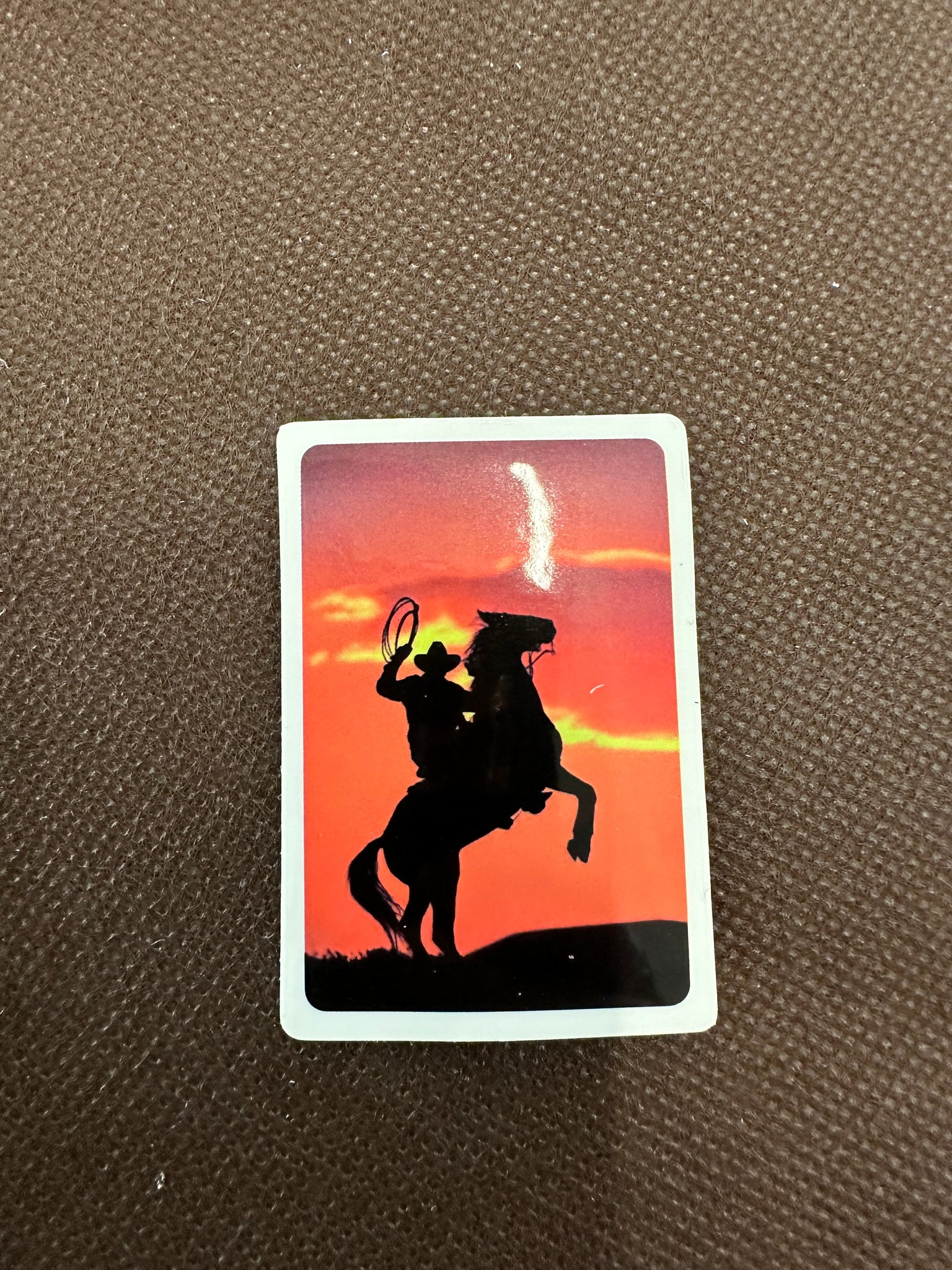 Rearing Horse Sunset Sticker