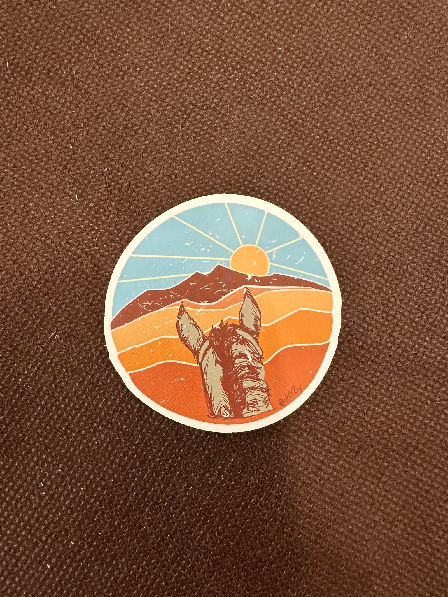 Horse Ears Sunset Sticker