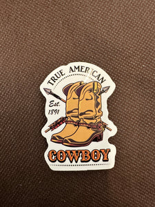 True American Boots Sticker