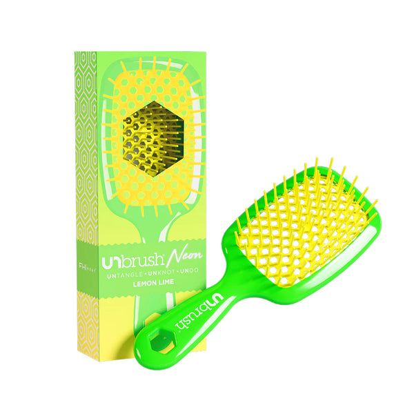 UNBRUSH DETANGLING HAIR BRUSH - Neon Lemon Lime
