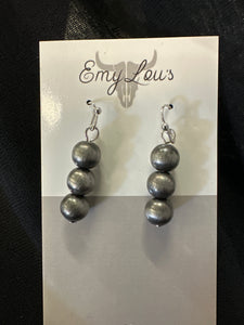 Navajo Tri Pearl Earrings