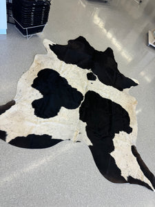 Large Cowhide Rug #9 Black & White